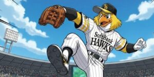 福岡ソフトバンクホークスのマスコットキャラでハリーホーク