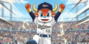オリックス・バファローズのマスコットキャラでバファローブル